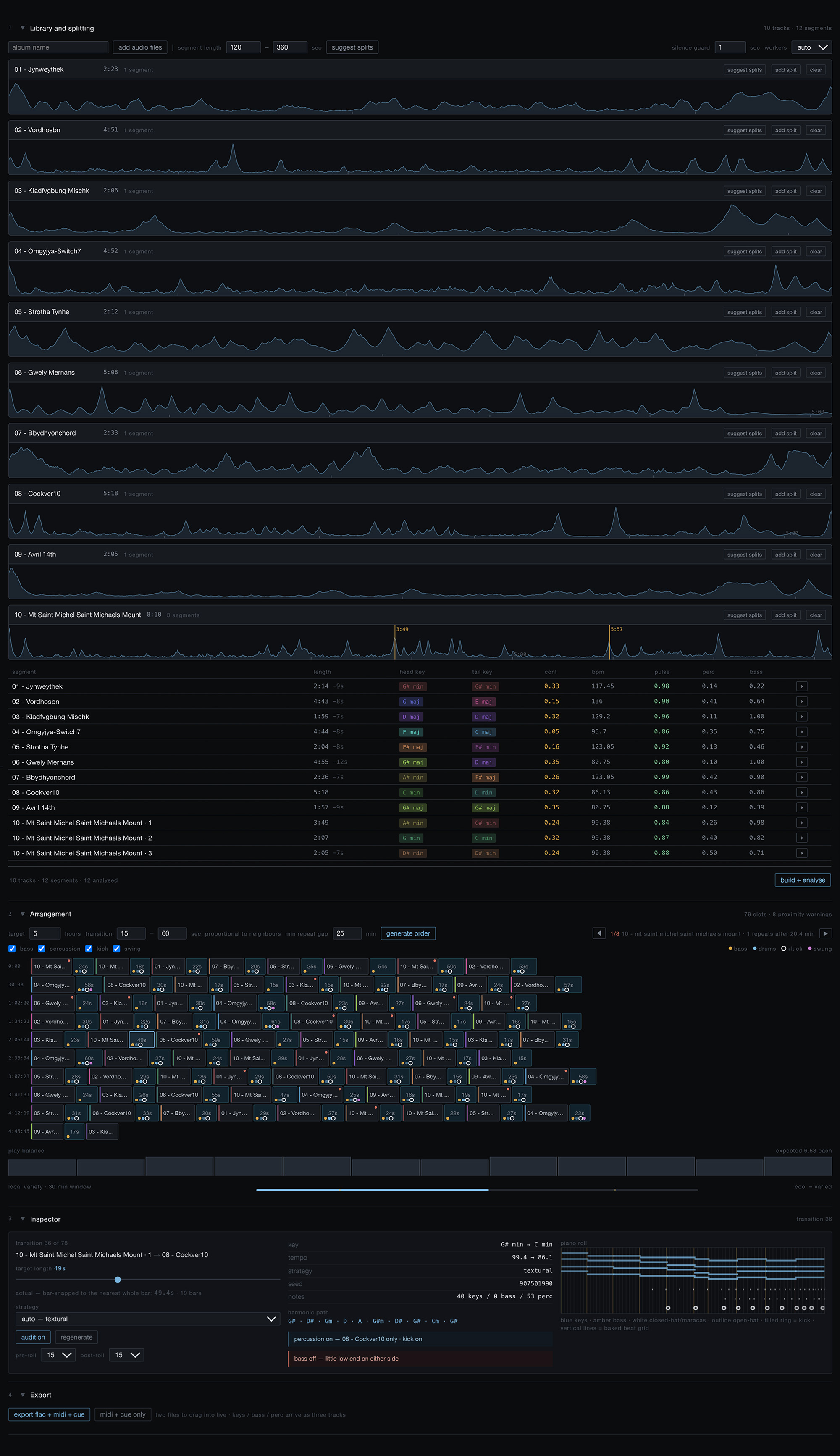 Album Sequencer app screenshot